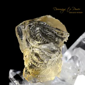 Citrine Dragon Crystal Carving