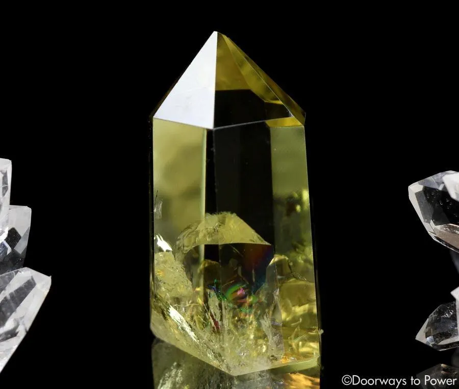 Citrine Isis Quartz Crystal Abundance Stone w/ Amazing Rainbows