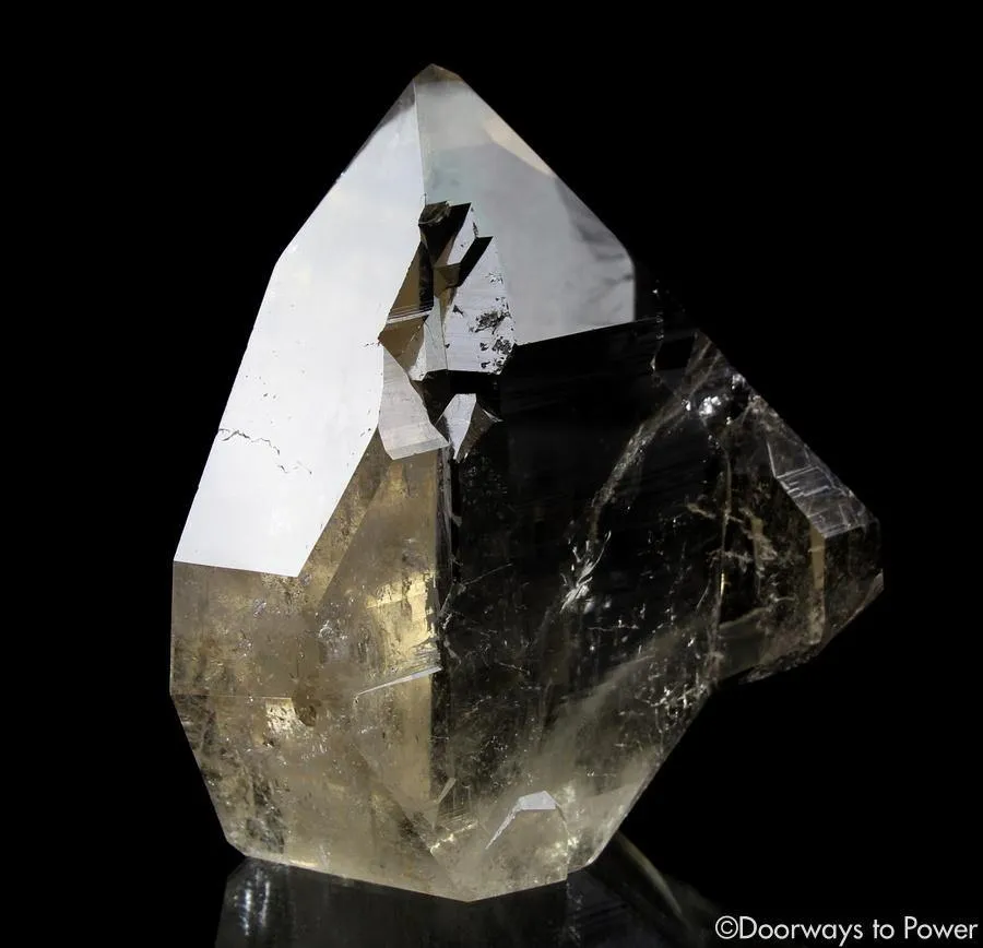Citrine Quartz Lightbrary Crystal Sculpture & Abundance Stone