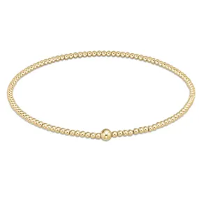 CLASSIC GOLD BEAD BANGLE-BBANCLG2 : 2MM