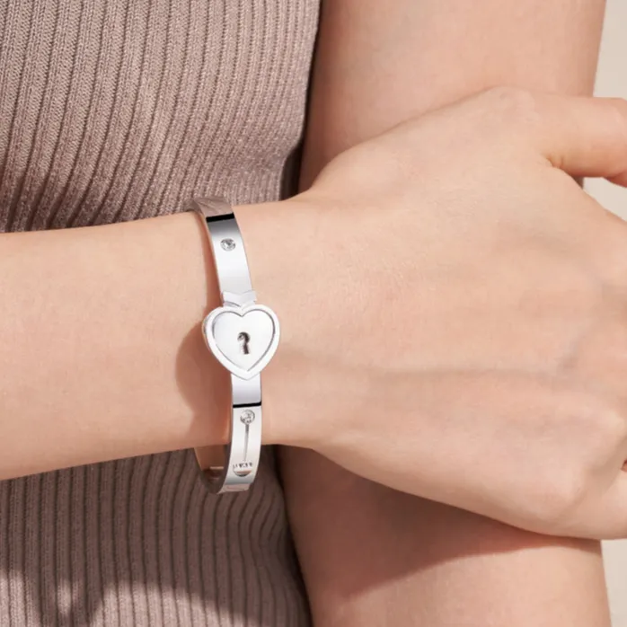 Couple's Matching Romantic Bracelet with Diamond