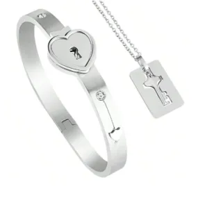 Couple's Matching Romantic Bracelet with Diamond
