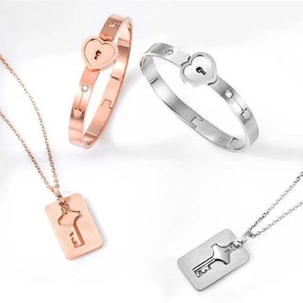 Couple's Matching Romantic Bracelet with Diamond