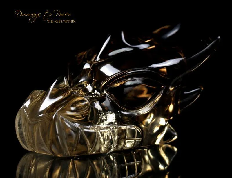 Crystal Dragon Hand Carved Citrine