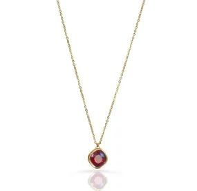 DESIREE GARNET BIRTHSTONE PENDANT - JANUARY