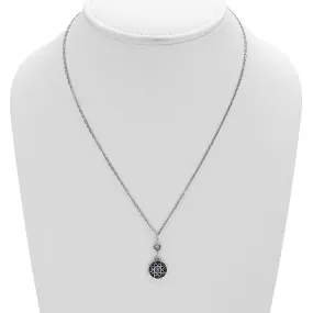 Dharmachakra Sterling Silver Amethyst Serenity Necklace