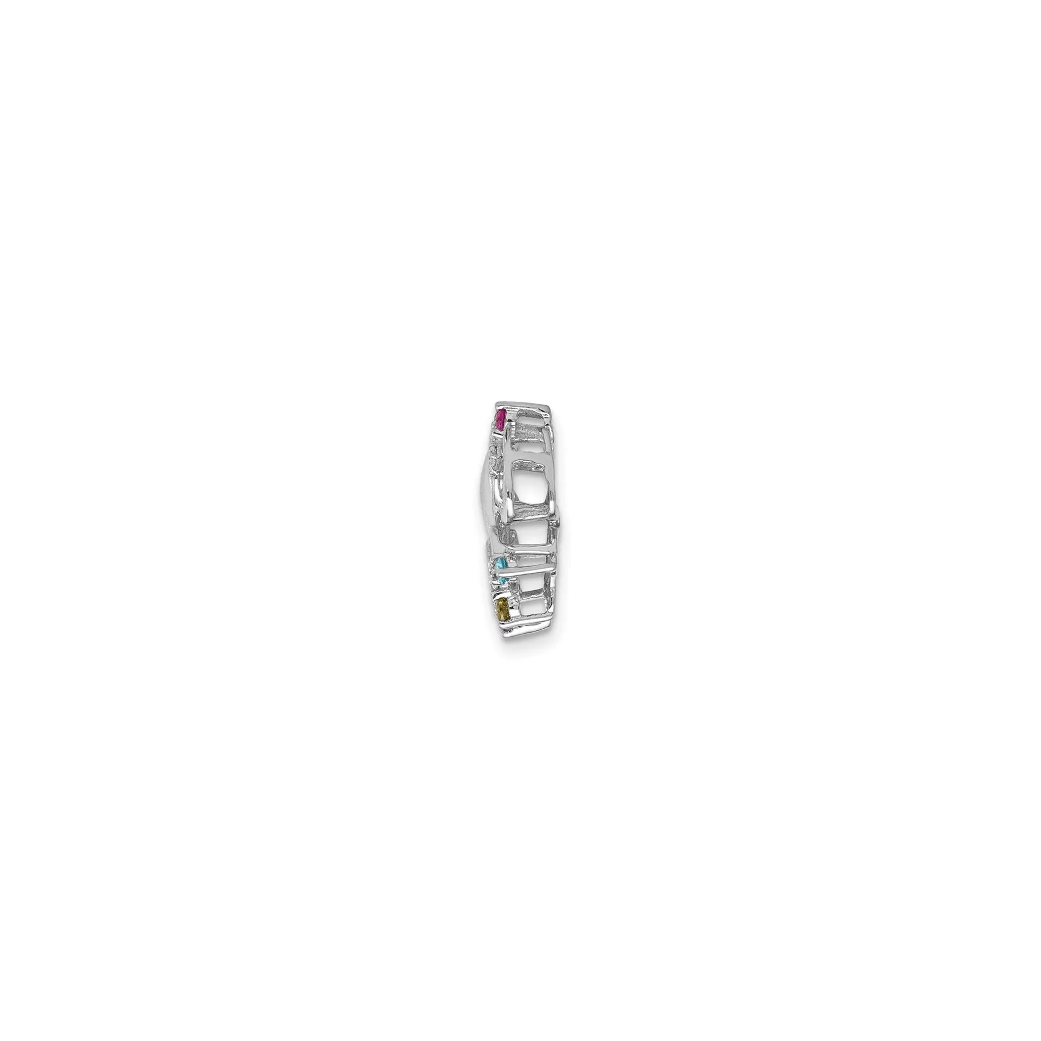 Diamond & Multi-Gemstone Chakra Charm (14K)