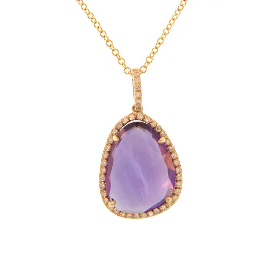 Diamond and Amethyst Necklace