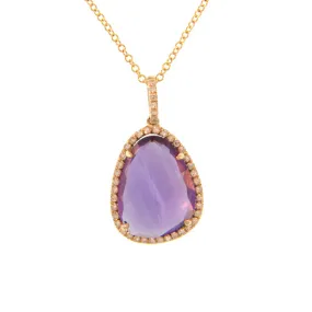 Diamond and Amethyst Necklace