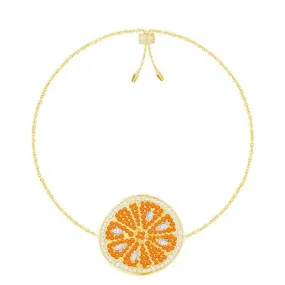 Diamond Encrusted Cute Orange Bracelet