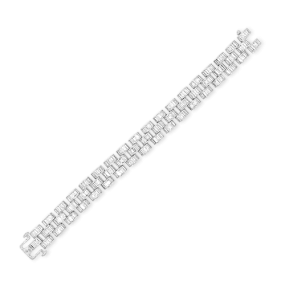 Diamond Panther Link Bracelet