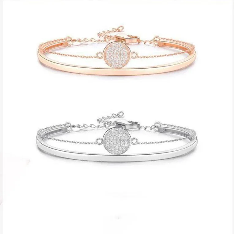 Diamond Two-in-one Link Chain & Bangle Bracelet