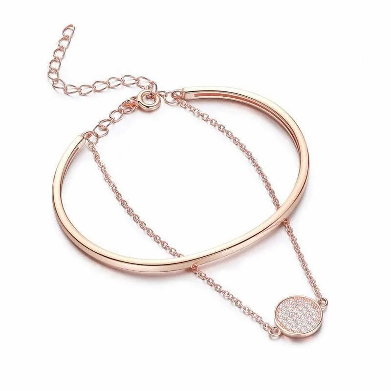 Diamond Two-in-one Link Chain & Bangle Bracelet