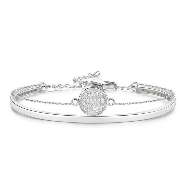 Diamond Two-in-one Link Chain & Bangle Bracelet
