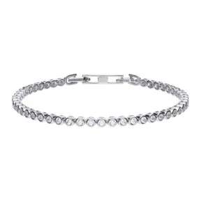 Diamonfire Silver White Cubic Zirconia Fine Tennis Bracelet B5090