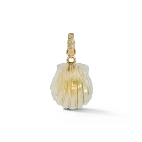 Dream Shell Pendant - Citrine