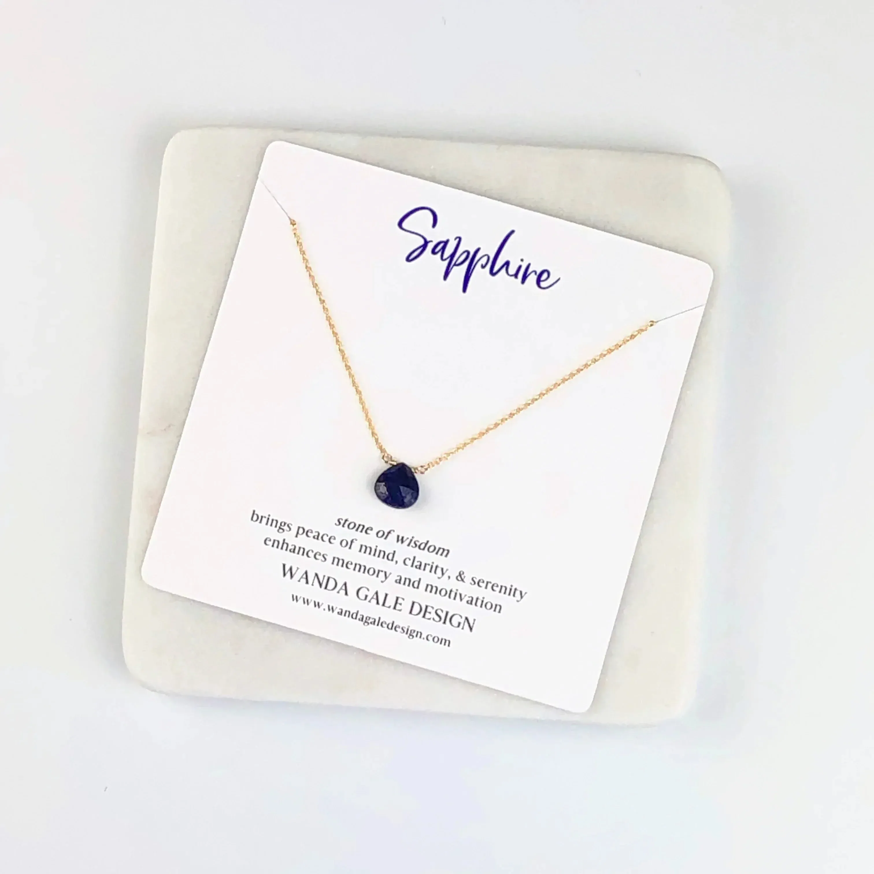 Energy stone necklace - White Topaz