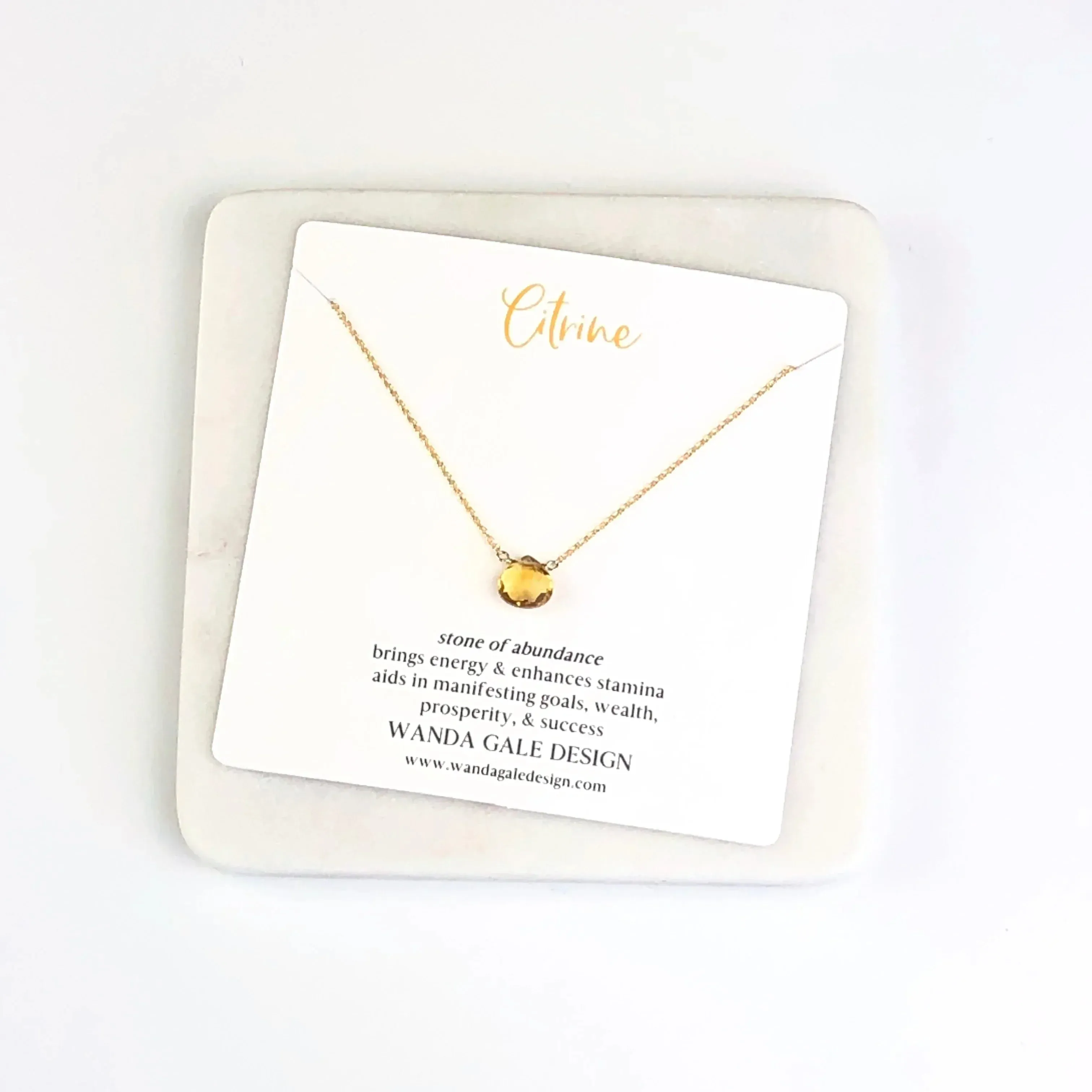 Energy stone necklace - White Topaz