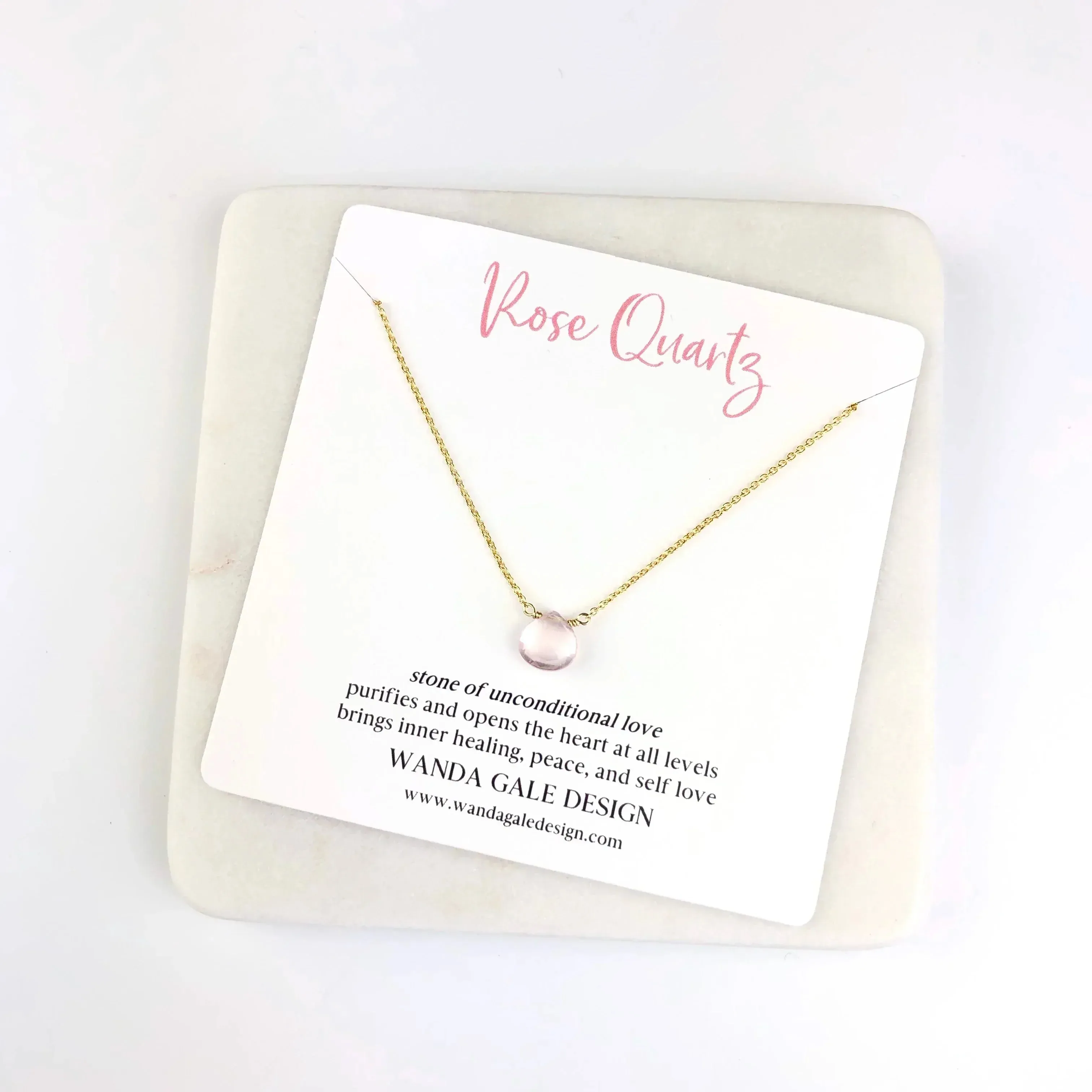 Energy stone necklace - White Topaz