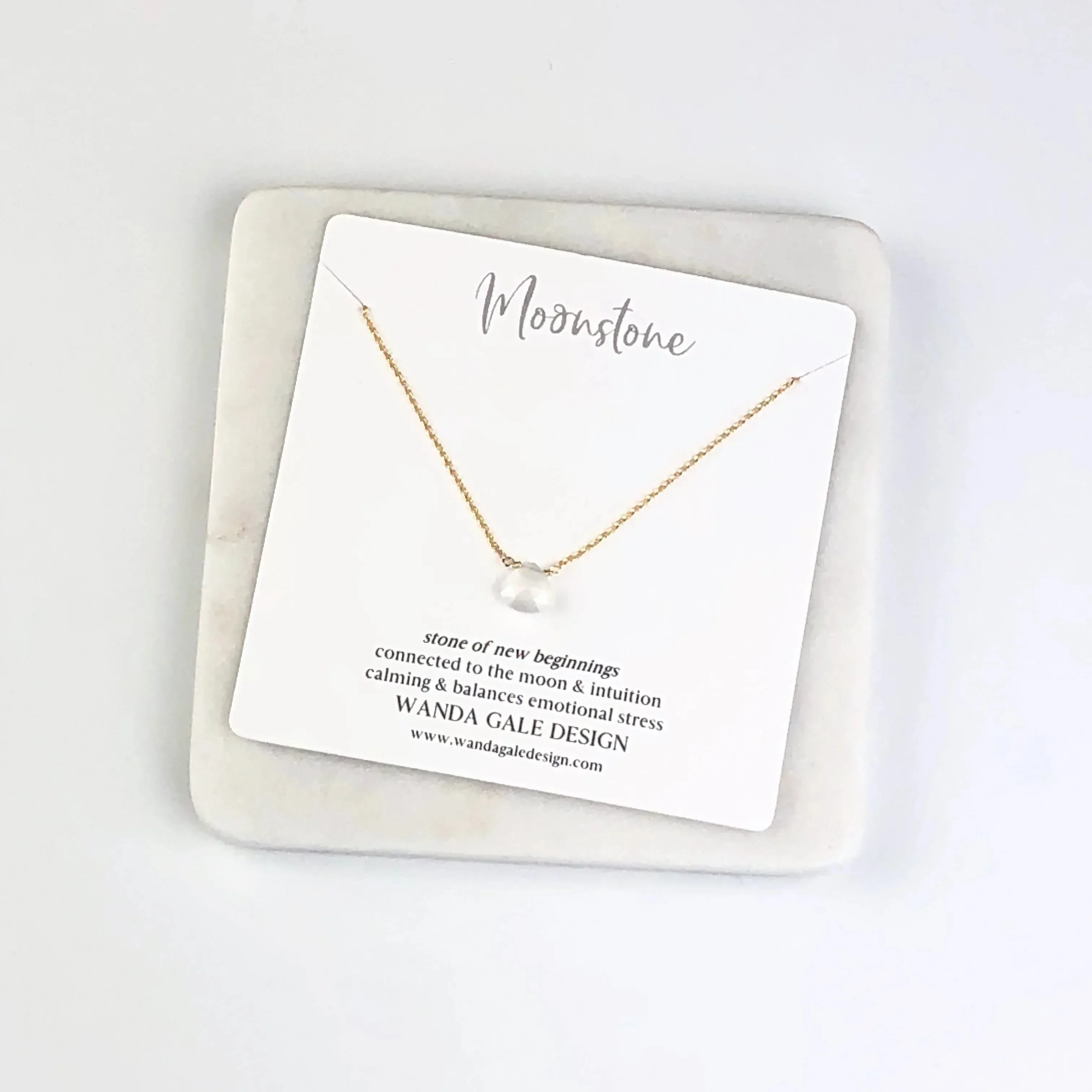 Energy stone necklace - White Topaz