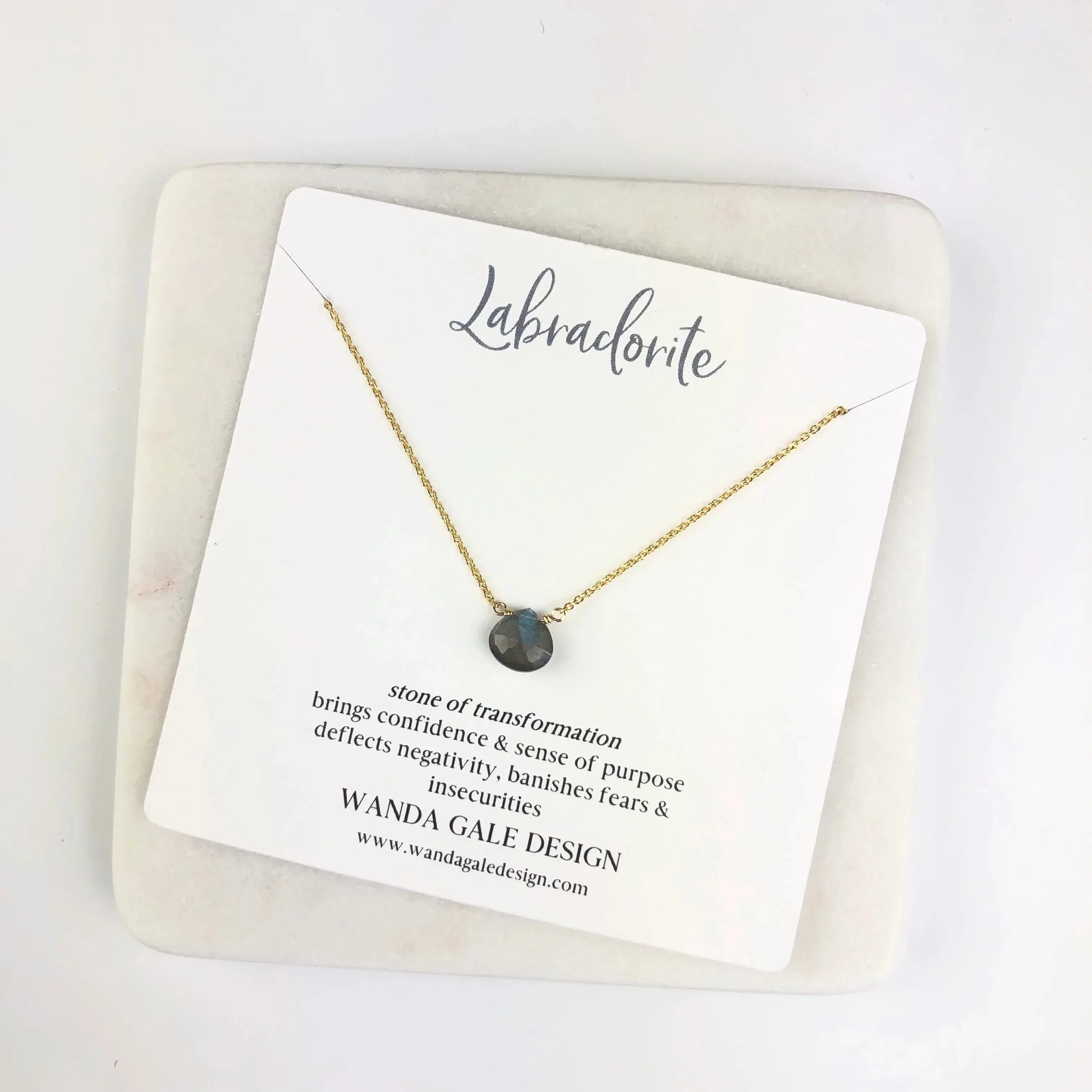Energy stone necklace - White Topaz