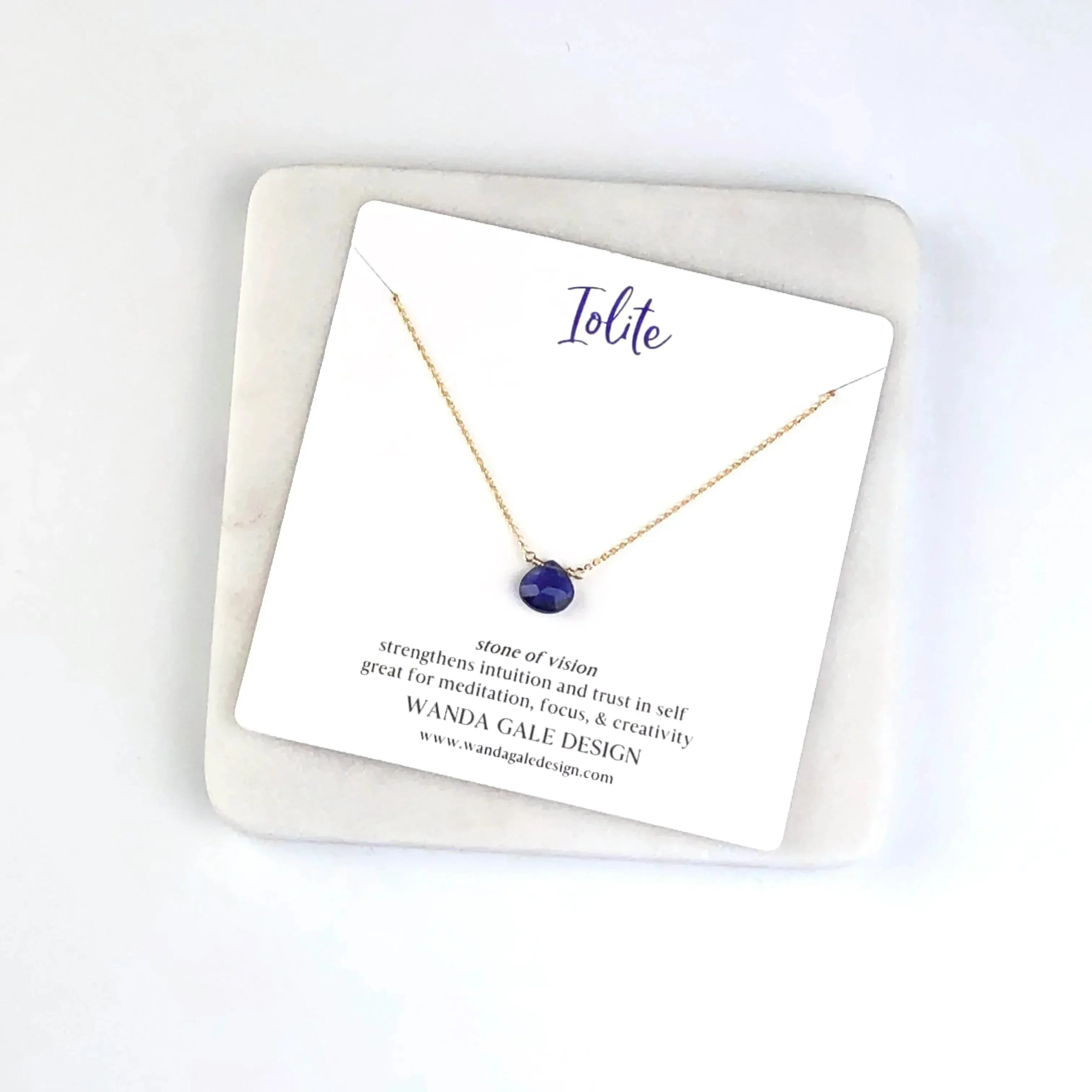 Energy stone necklace - White Topaz