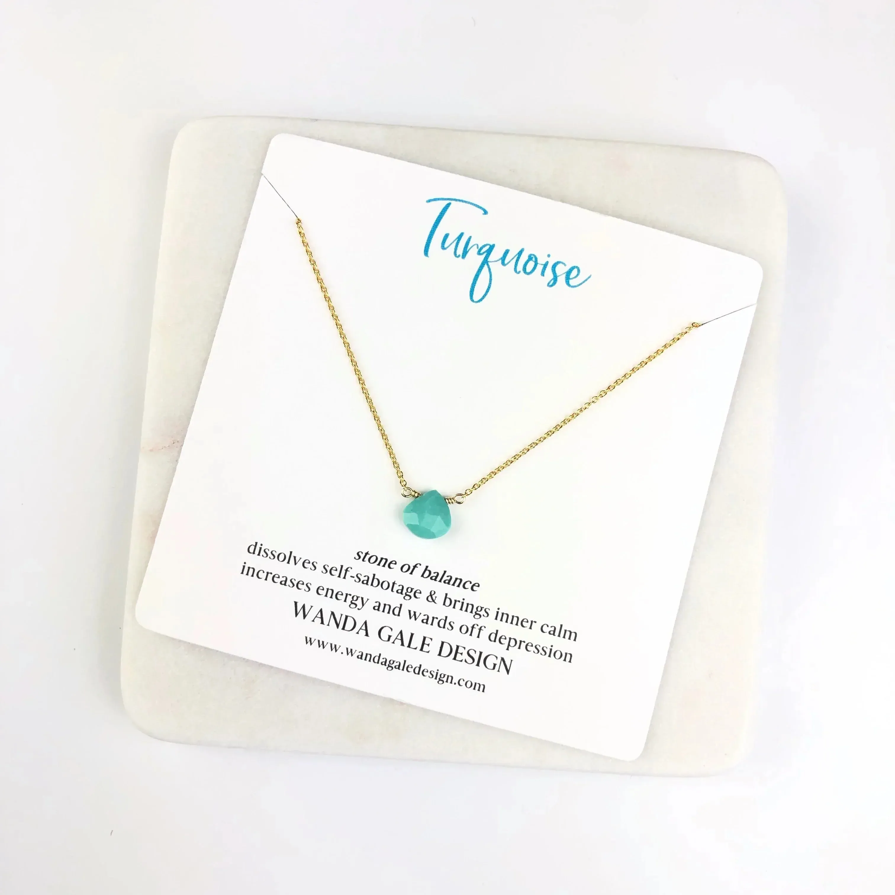 Energy stone necklace - White Topaz