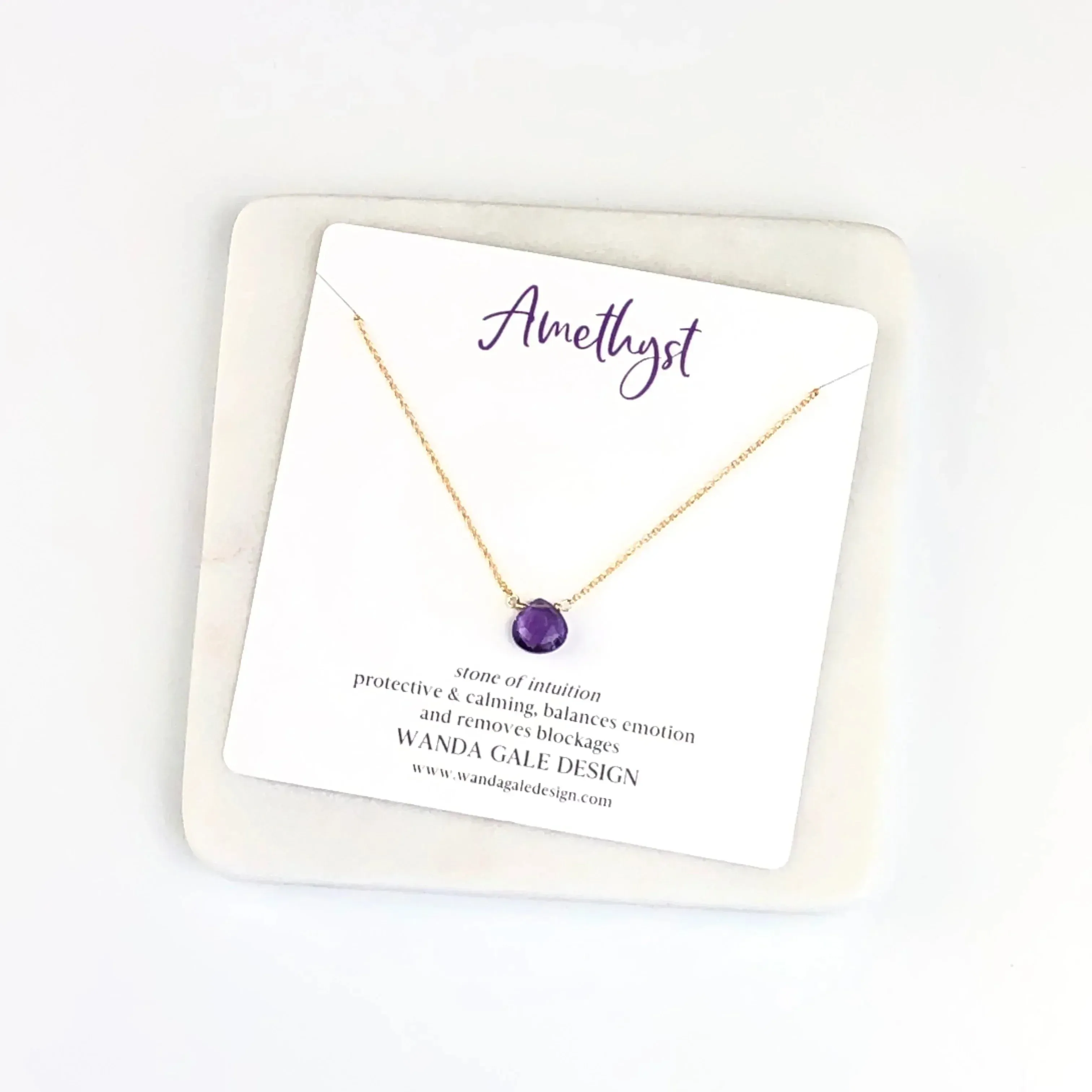 Energy stone necklace - White Topaz