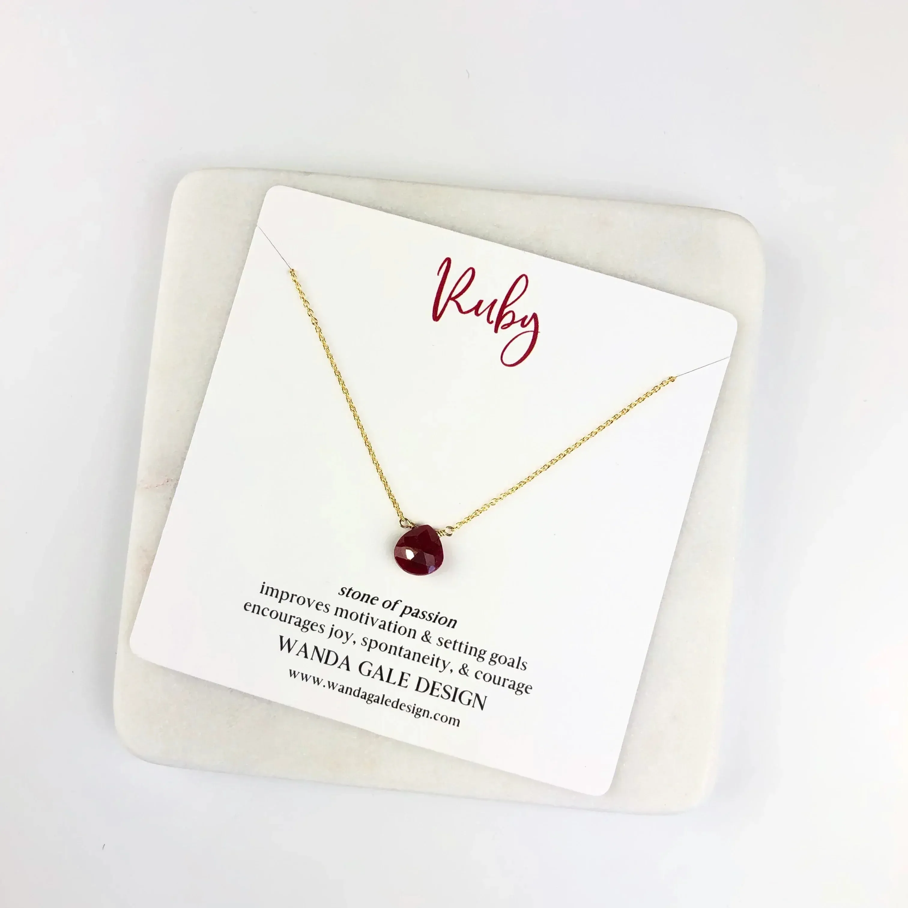 Energy stone necklace - White Topaz