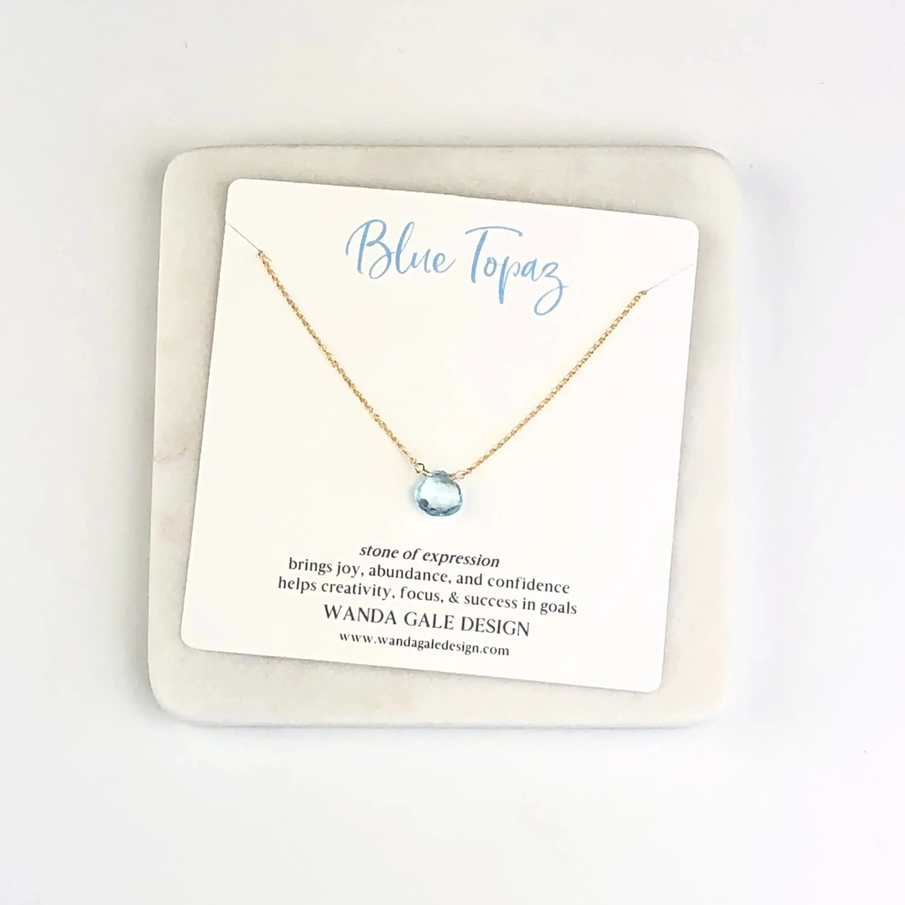 Energy stone necklace - White Topaz