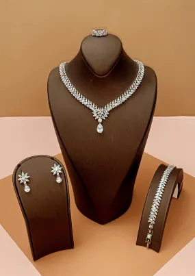 ESSENCE Jewelry Set with Necklace, Bracelet, Drop Earrings, and Ring *Final Sale*
