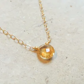 Essential Energy Gemstone Necklace: Citrine - Regenerating