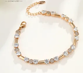 European and American light luxury personalized fashion bracelet women's light luxury retro round bracelet ins niche design high-end sense