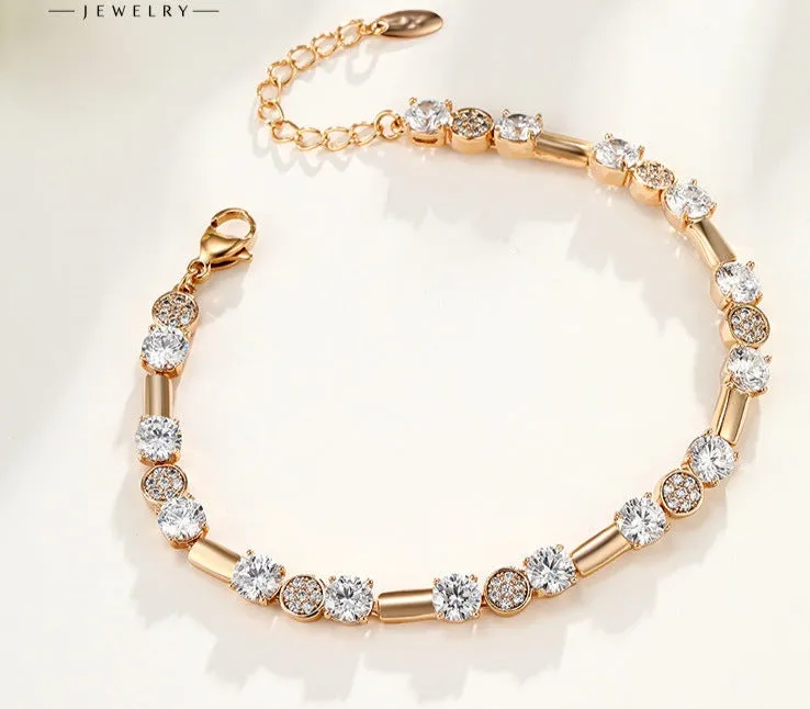 European and American light luxury personalized fashion bracelet women's light luxury retro round bracelet ins niche design high-end sense