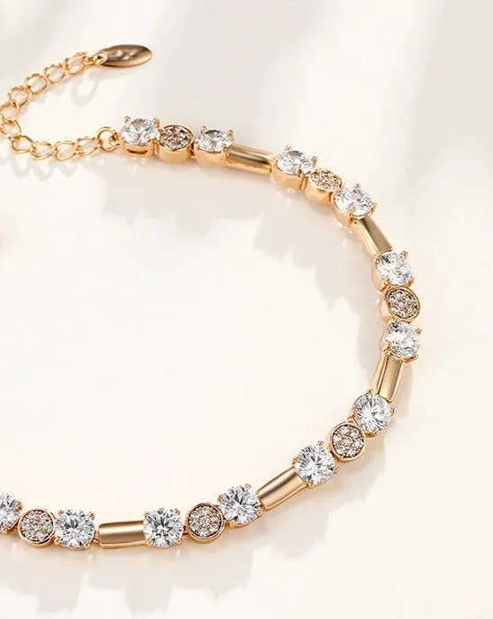 European and American light luxury personalized fashion bracelet women's light luxury retro round bracelet ins niche design high-end sense