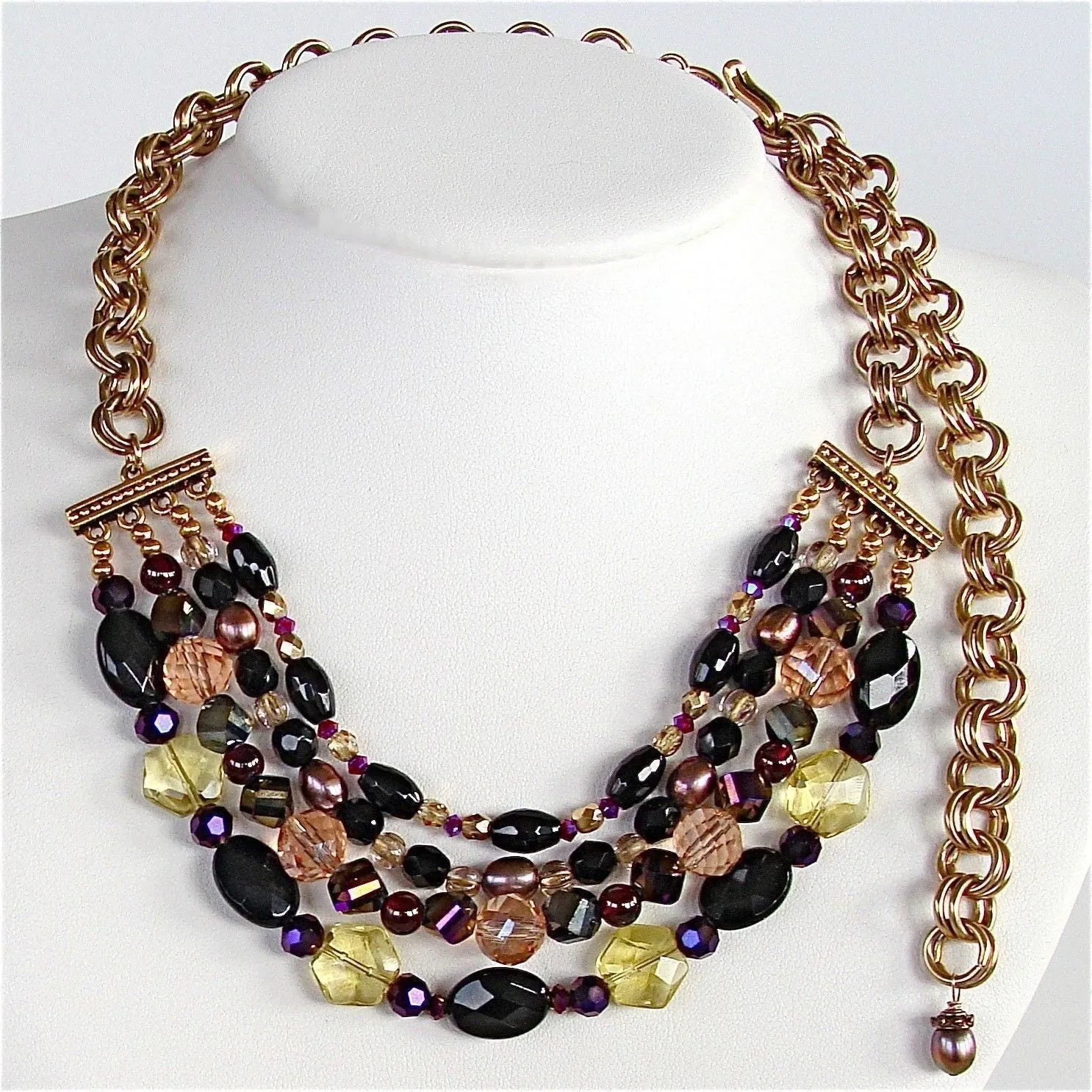 Fashion: 14” Lemon Quartz Necklace