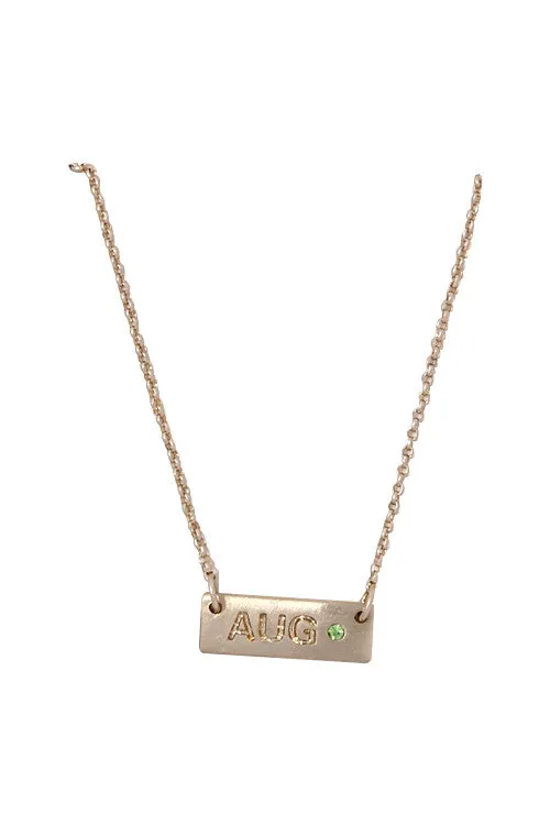 February Amethyst Birthstone Necklace