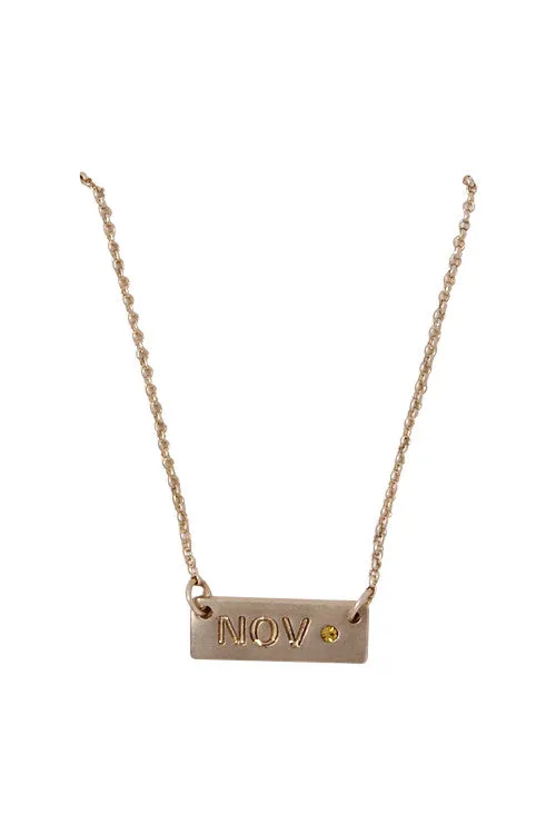 February Amethyst Birthstone Necklace