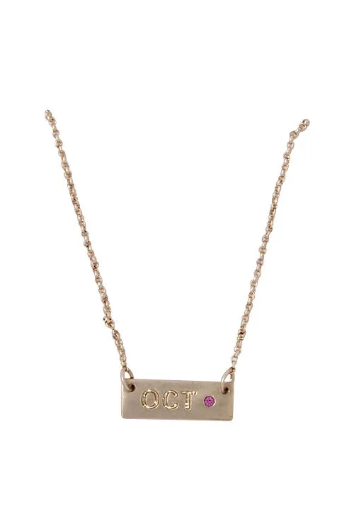 February Amethyst Birthstone Necklace