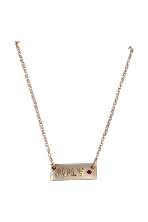 February Amethyst Birthstone Necklace