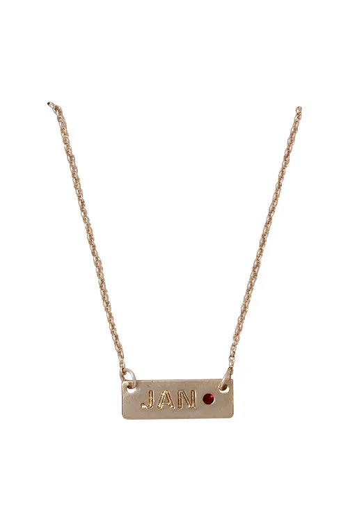 February Amethyst Birthstone Necklace