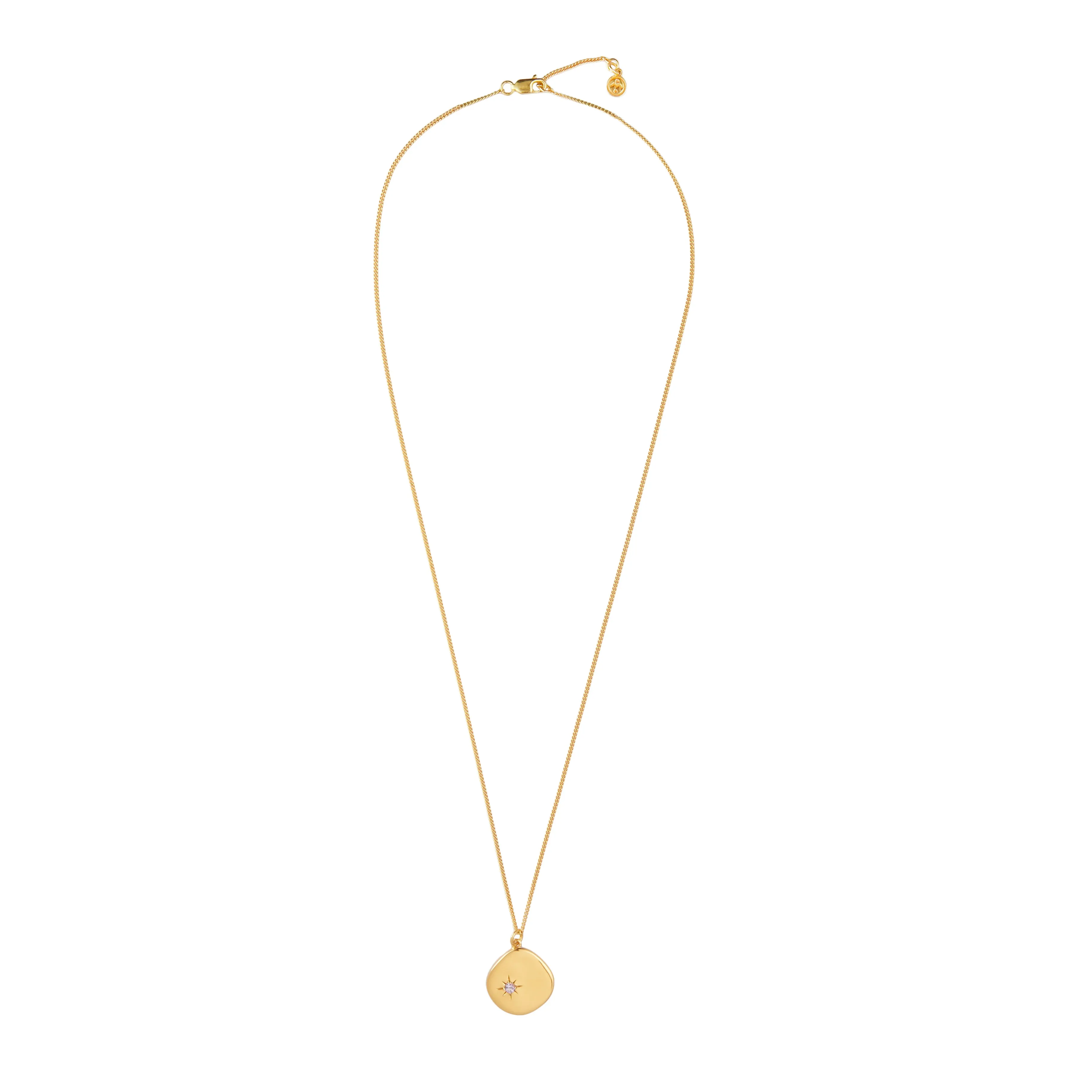 February Birthstone Necklace - 18 karat gold vermeil on sterling silver, amethyst