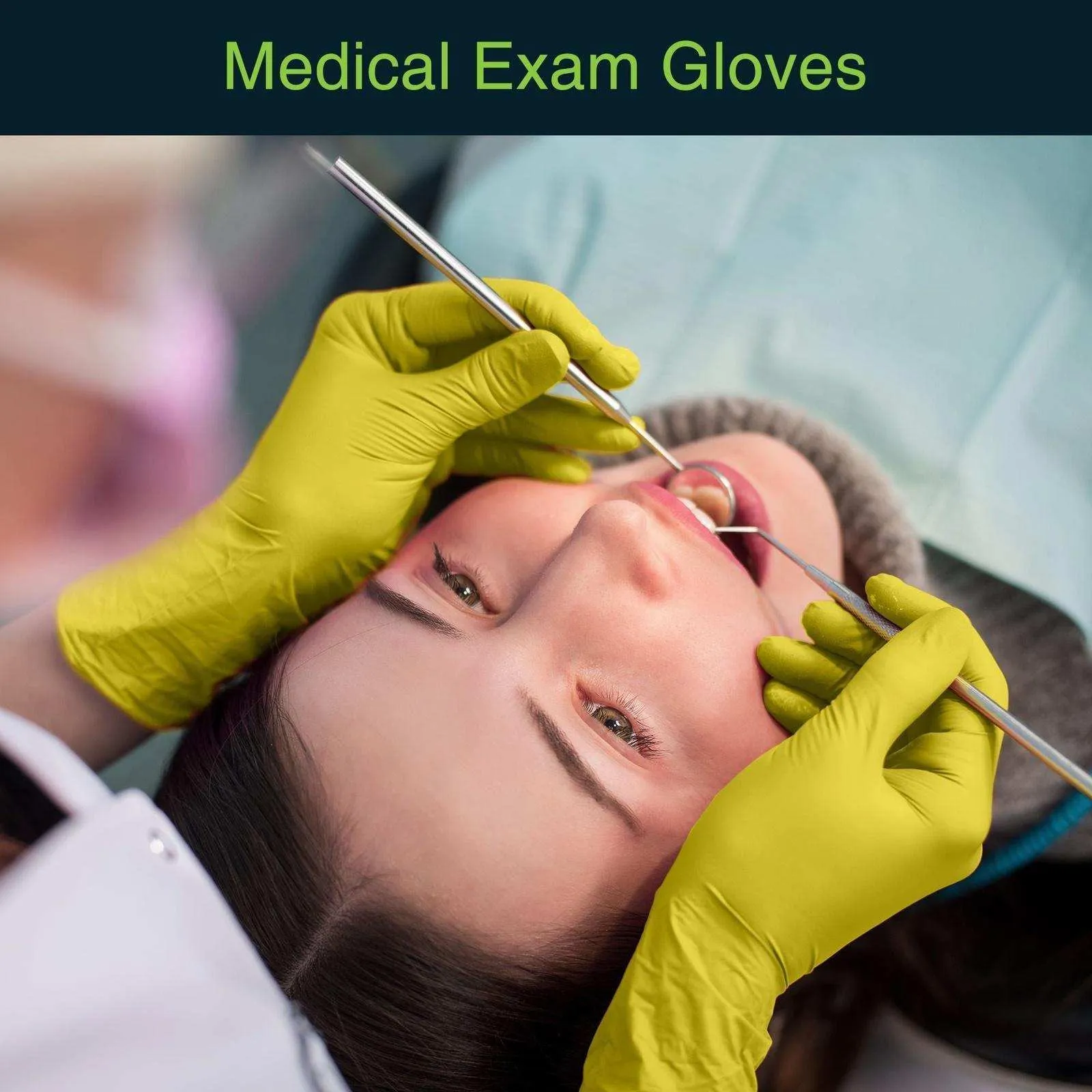 FifthPulse Yellow Disposable  Nitrile Gloves