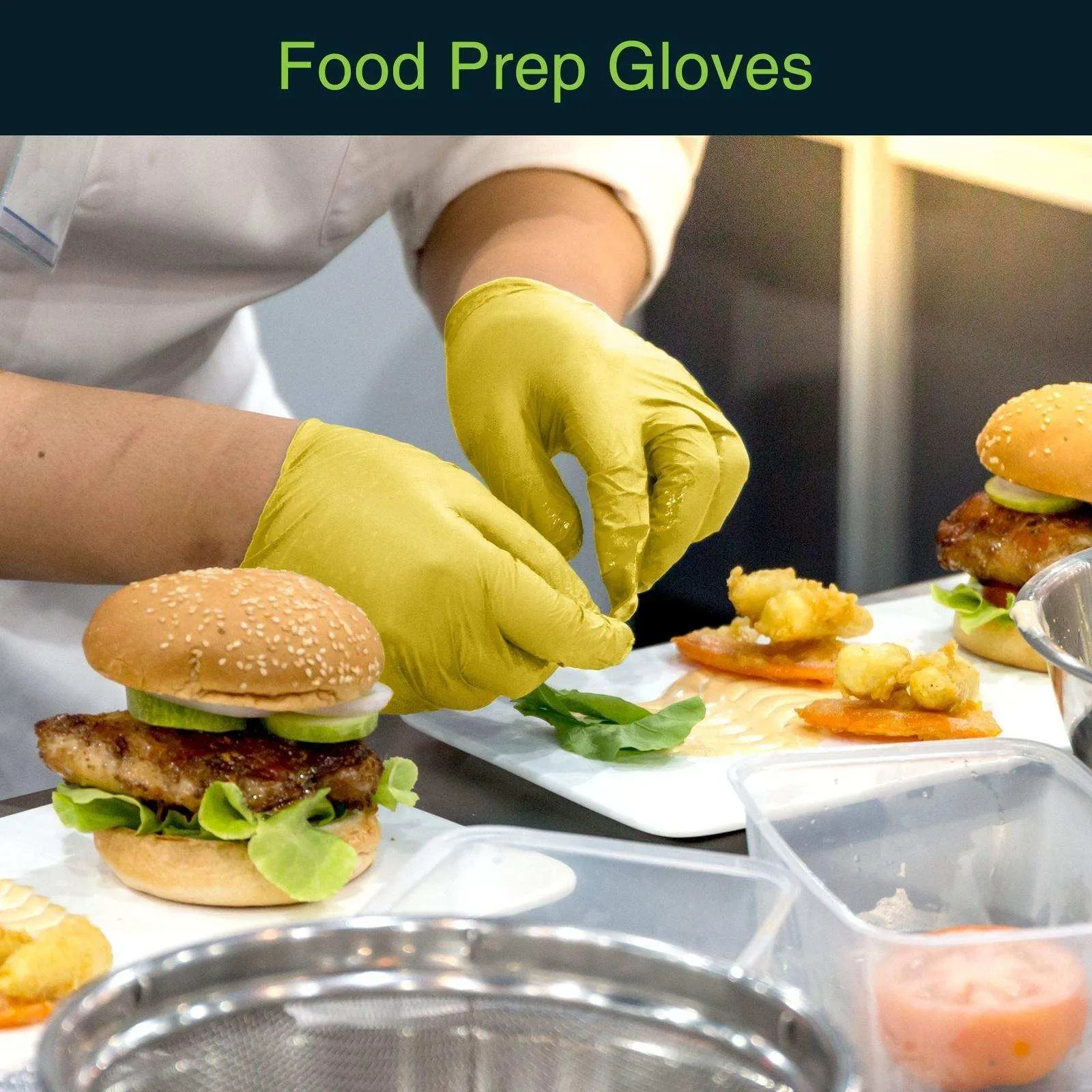 FifthPulse Yellow Disposable  Nitrile Gloves