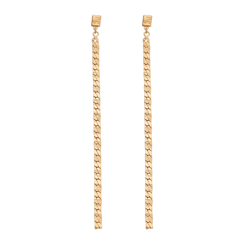 FOLLOW THE SUN CHAIN EARRINGS