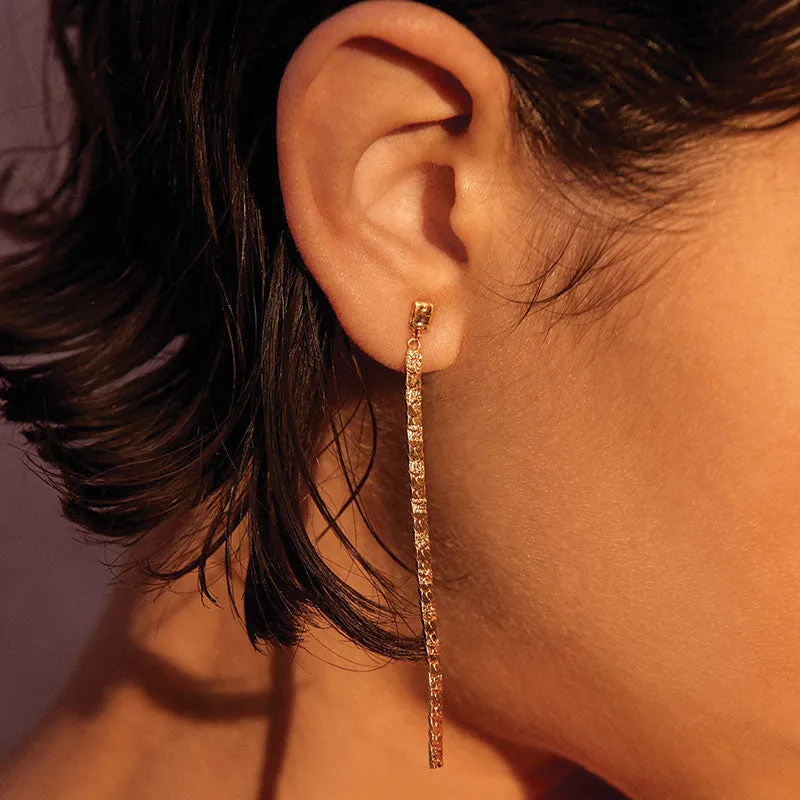 FOLLOW THE SUN CHAIN EARRINGS