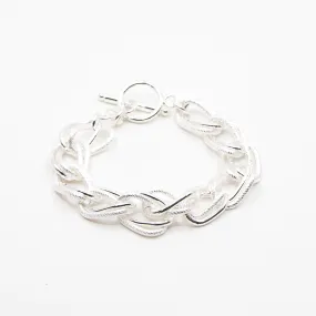 Fresh Accessories Sterling Silver Double Twist Bracelet