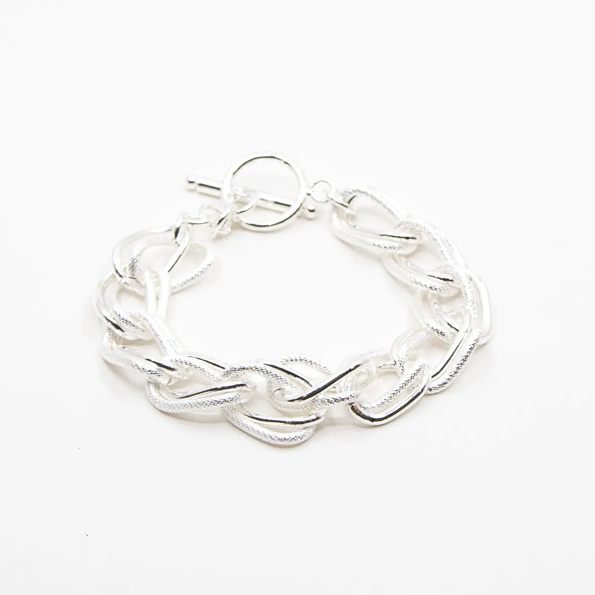 Fresh Accessories Sterling Silver Double Twist Bracelet