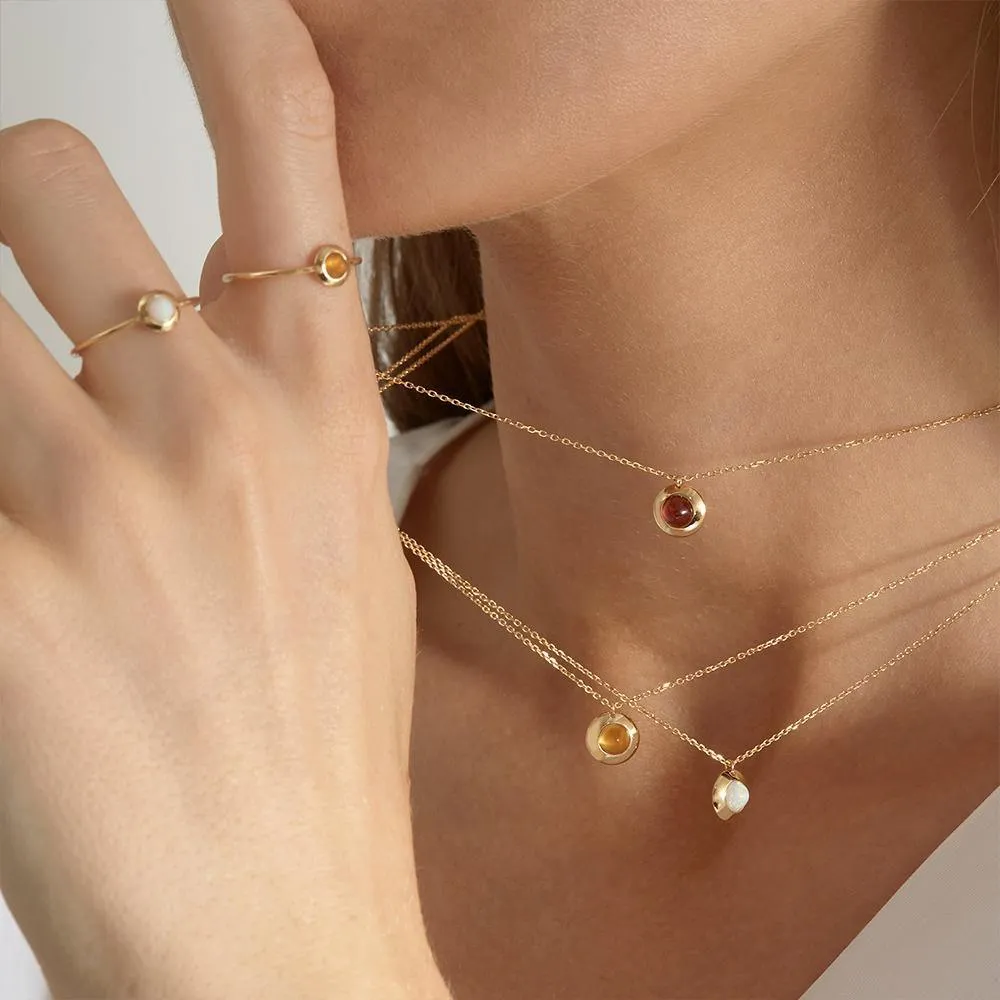 Gems of Cosmo Citrine Necklace