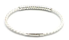 Genuine New Sterling Silver 925 Fancy Braided Bracelet / Bangle